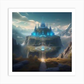 Castle In The Mountains 7 Art Print