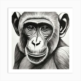 Chimpanzee Art Print