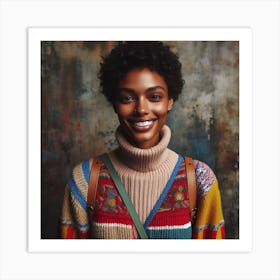 Portrait Of A Young Woman Art Print