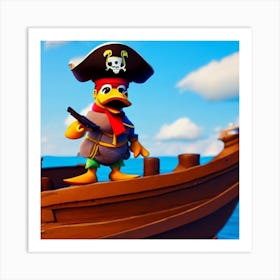 Pirate Duck 1 Art Print