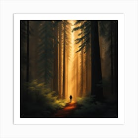 Path In The Woods Art Print