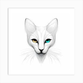 Creative Feline Cat Artwork 118 Art Print