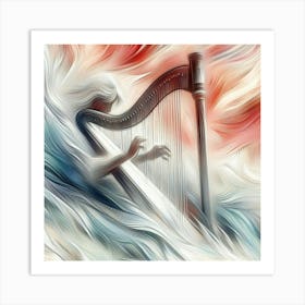 Harp PLAYER Art Print