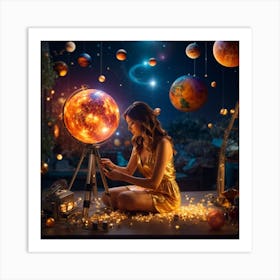 Astronomy Concept Art Art Print