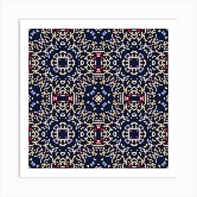 Pixel Pattern 10 Art Print