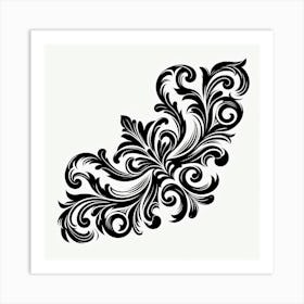 Ornate Floral Design Art Print