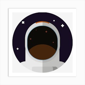 Astronaut In Space Astronomy Universe Art Print