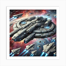 Aegis Class Cruiser Converted Art Print