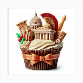 Rome Cupcake 1 Art Print