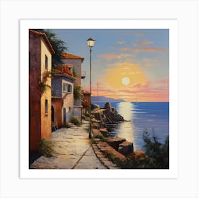 Pastel Reverie on Seaside Lanes Art Print