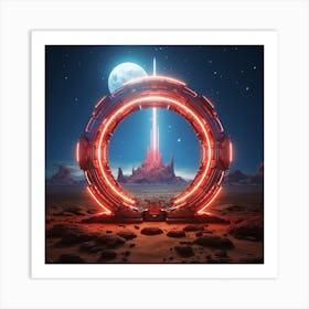 Futuristic Stargate Art Print