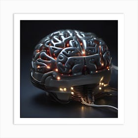 Artificial Brain Art Print