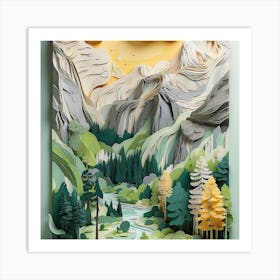 Yosemite Landscape Art Print