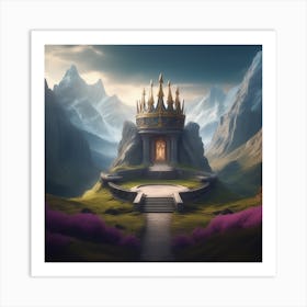 Castle In The Mountains 5 Art Print