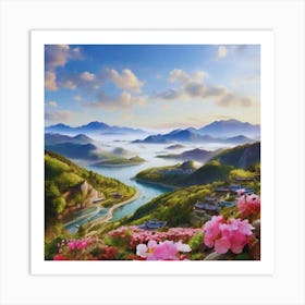 Chinese beautiful Garden Art Print