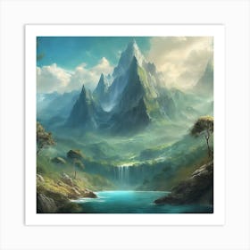 Fantasy Landscape Painting Art Print