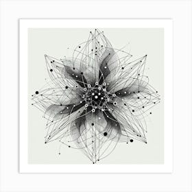 Abstract Flower 1 Art Print