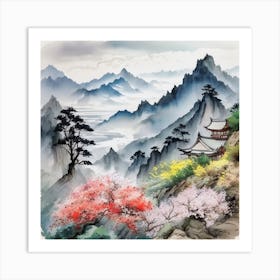 Mountain Landscape Art Print