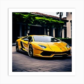 Lamborghini Car Automobile Vehicle Automotive Italian Brand Logo Iconic Luxury Performance Art Print