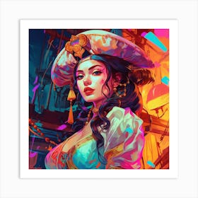 Pirate Girl 2 Art Print