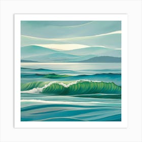 Waves Of Scotland Art Print