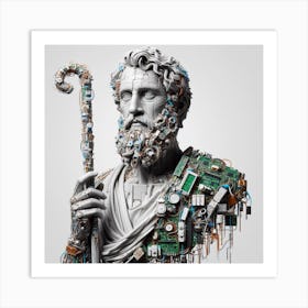 Statue Of Saturn Art Print