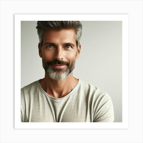 Man With Gray Beard Art Print