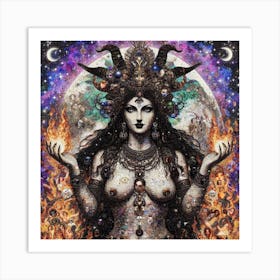 Goddess Of The Night Art Print