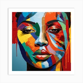 Woman'S Face 18 Art Print