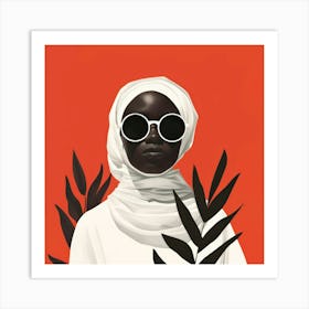 Woman In A Hijab 1 Art Print