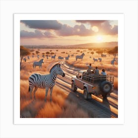 Zebras In The Wild Art Print