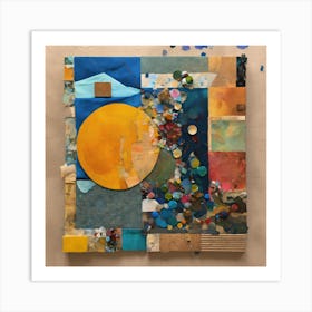 Abstract Collage Art Print