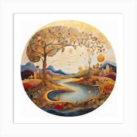 Autumn In The Forest 1 Art Print