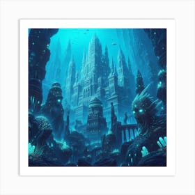 Underwater City Art Print