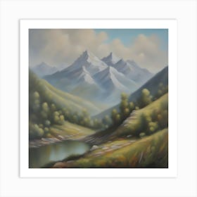 Mountain Landscape 1 Art Print