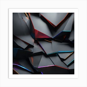 Abstract Metal With Light Effect Art Print