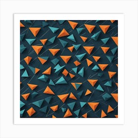 Triangles Background 1 Art Print