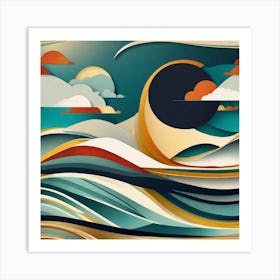 Abstract Seascape 2 Art Print