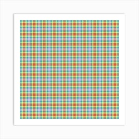 Checkered Fabric 10 Art Print