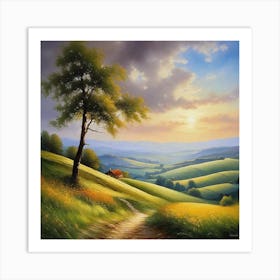 Landscape Painting 114 Art Print