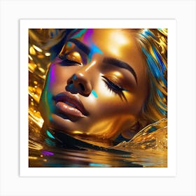 Golden Beauty Art Print