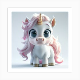 Cute Unicorn 853 Art Print