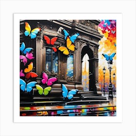 Butterflies In Paris 16 Art Print