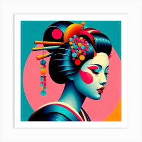 Japan Geisha Visual 141 Art Print