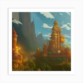 Castle In The Sky Art Print