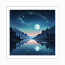 Night Landscape 2 Art Print