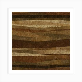 Brown Stripes Art Print