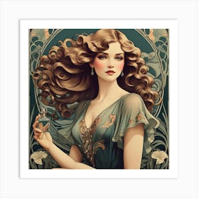 Deco Woman 21 Art Print