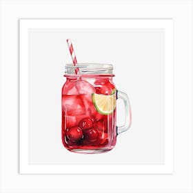 Cranberry Margarita Art Print