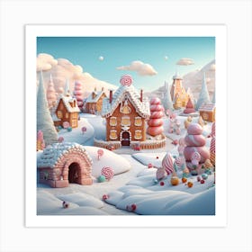 Christmas Village 5 Art Print